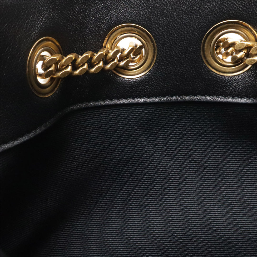 Saint Laurent Mini Chevron Cuir d'agneau Joe Bucket Sac