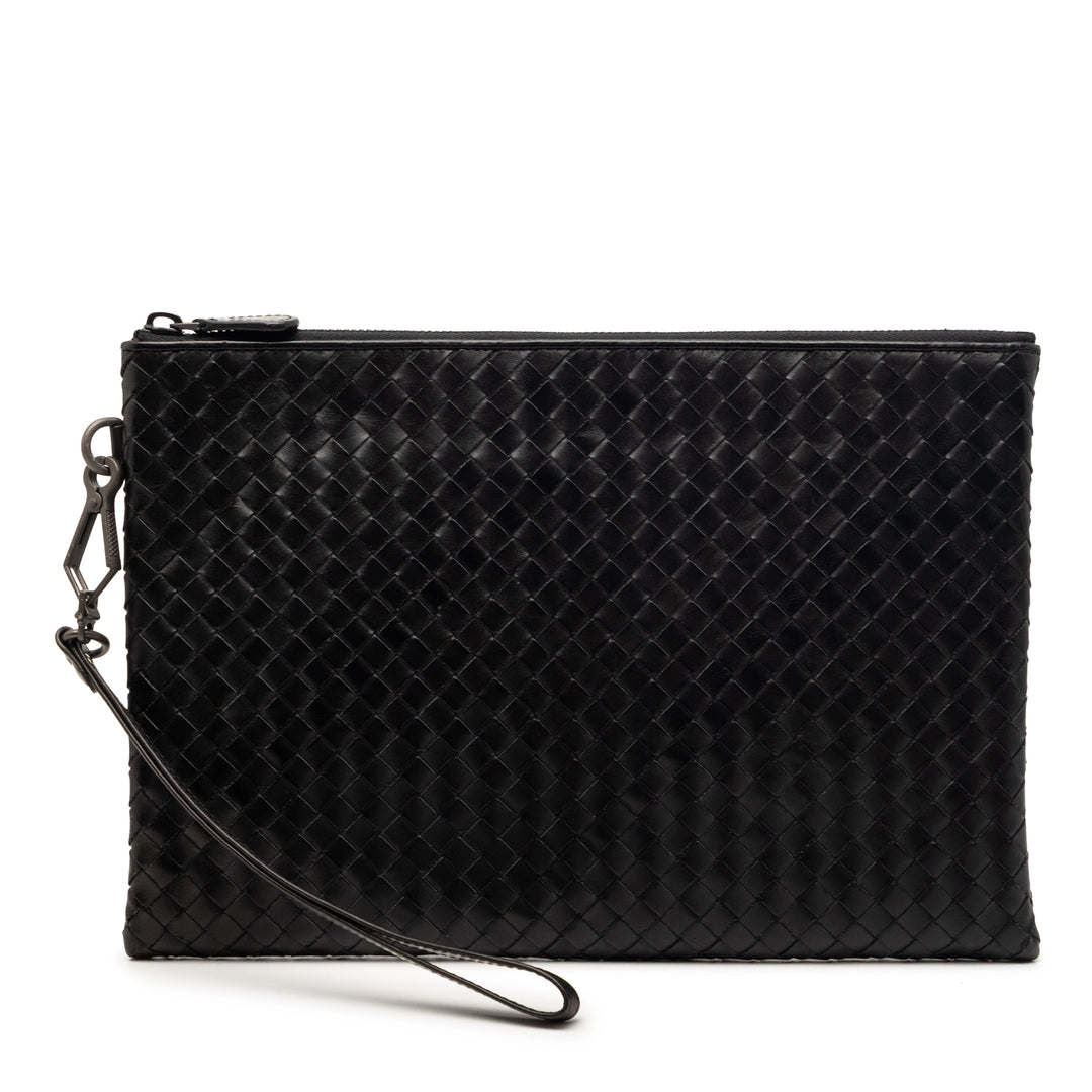 Bottega Veneta Nappa Intrecciato Wristlet Pochette