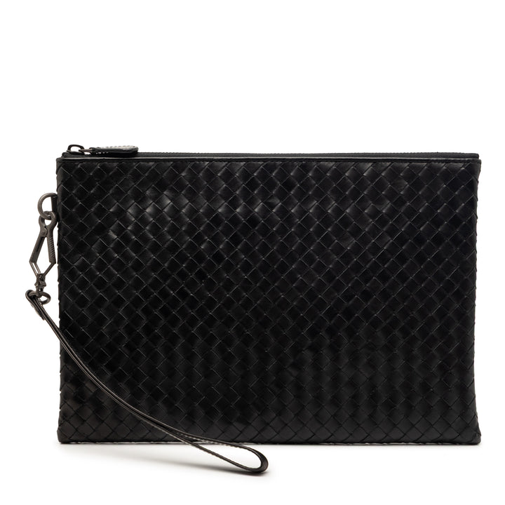 Bottega Veneta Nappa Intrecciato Wristlet Pochette