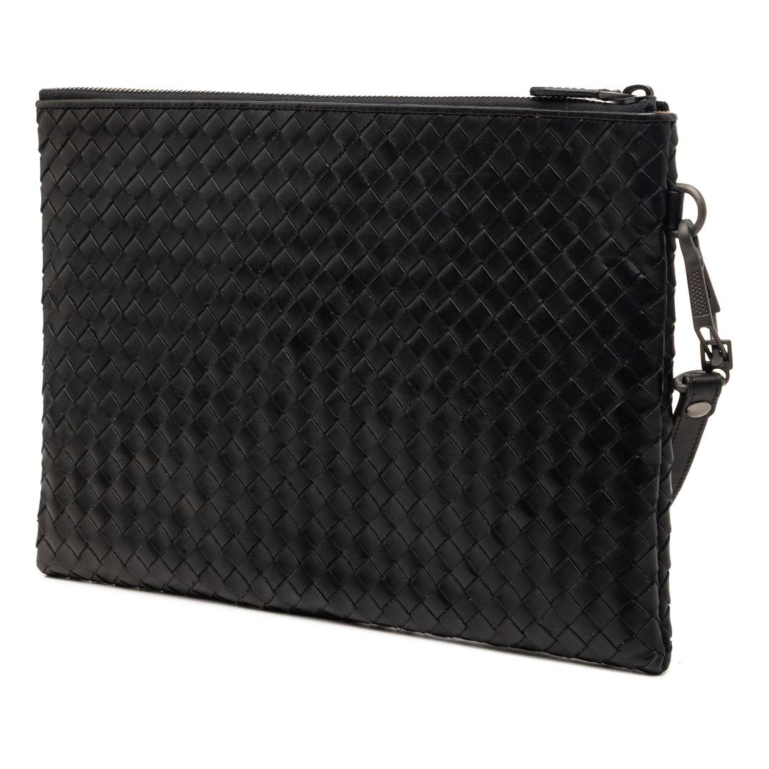 Bottega Veneta Nappa Intrecciato Wristlet Pochette