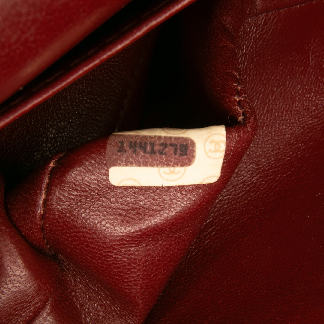 Small Classic Lambskin Double Flap Black - Gaby Paris