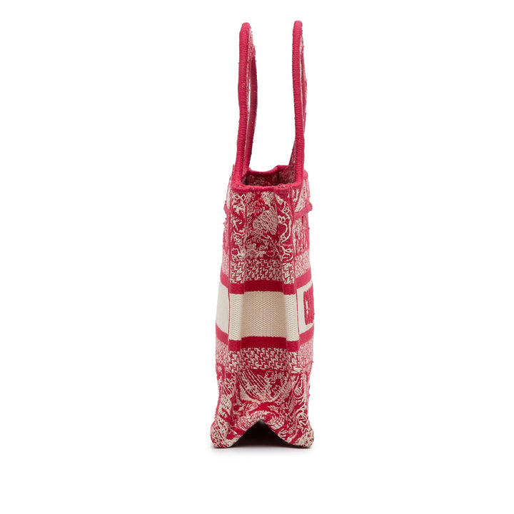 Mini Embroidered Book Tote Red - Gaby Paris