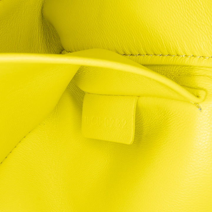 Calfskin Cuir Triomphe Chain Shoulder Bag Yellow - Gaby Paris