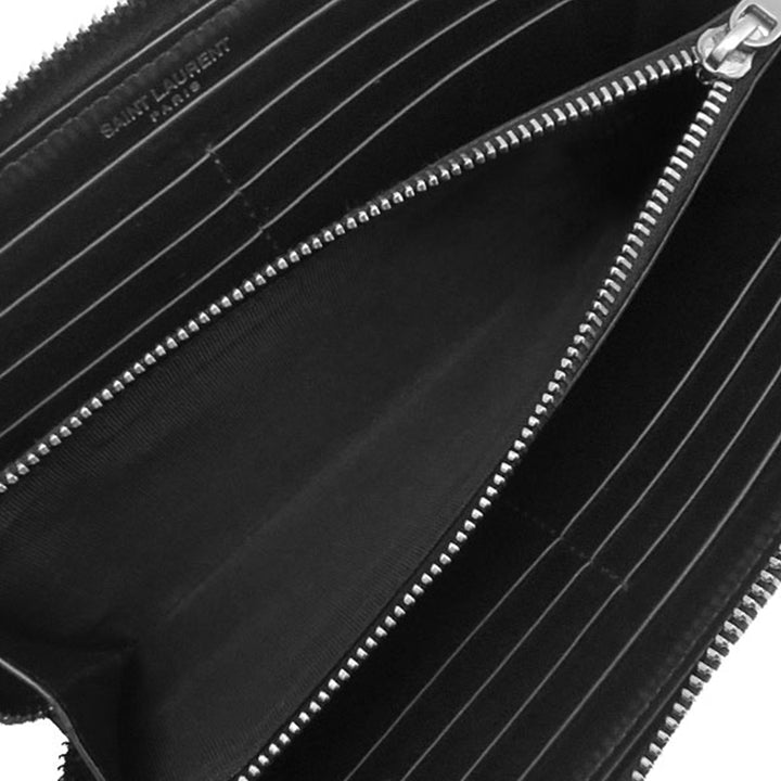 Saint Laurent Cuir Tiny Cassandre Portefeuille long zippé