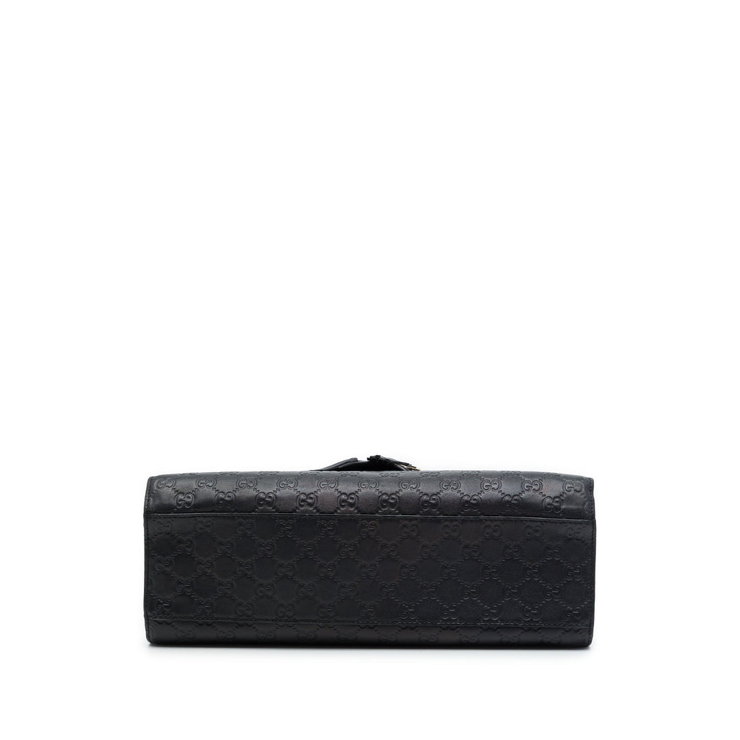 Gucci Sac porté épaule Guccissima Emily Grand Noir – vue 3 – GABY PARIS