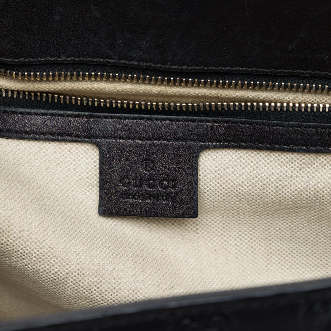 Gucci Sac porté épaule Guccissima Emily Grand Noir – vue 5 – GABY PARIS