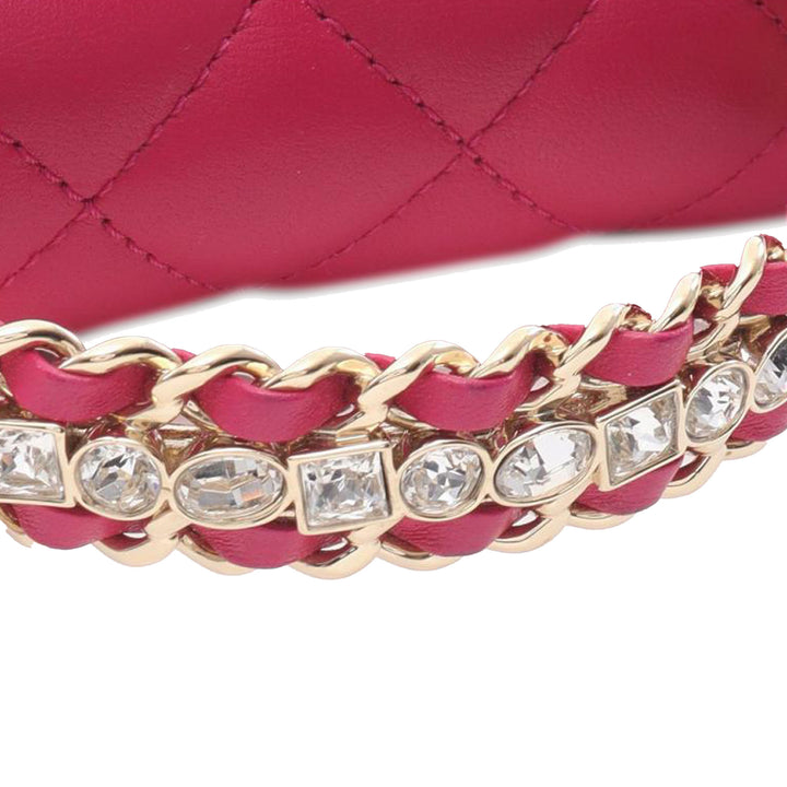Chanel Matelassé Rectangle à rabat Mini Cuir d'agneau