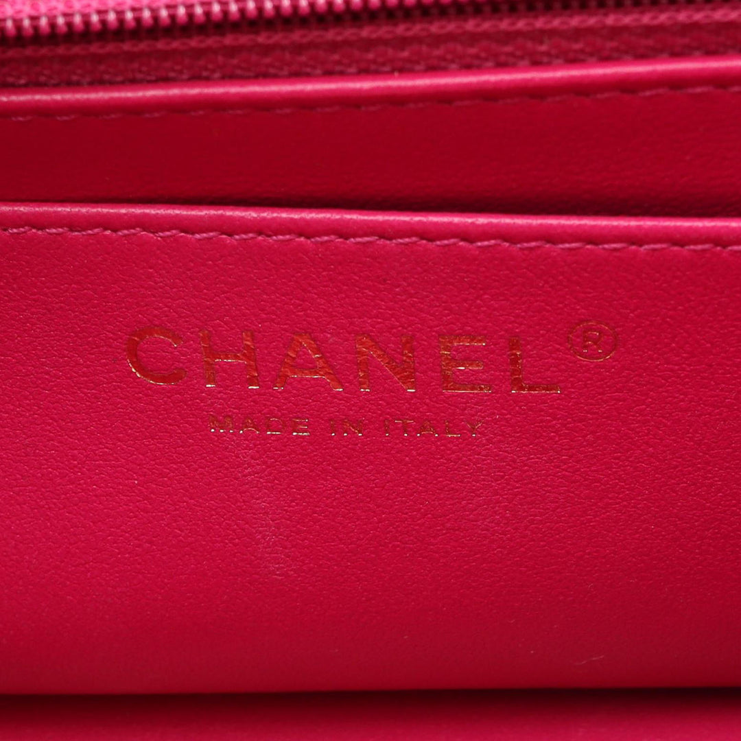 Chanel Matelassé Rectangle à rabat Mini Cuir d'agneau