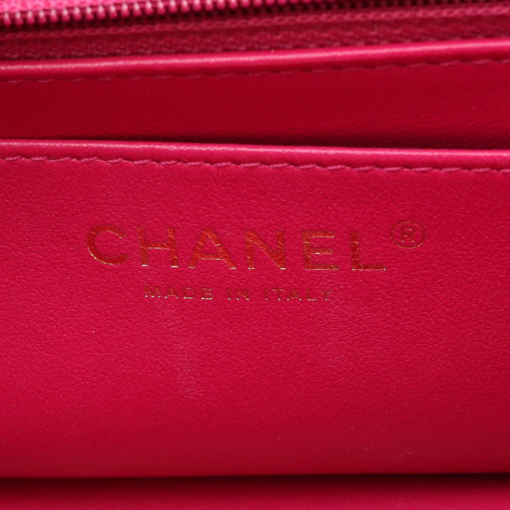 Chanel Matelassé Rectangle à rabat Mini Cuir d'agneau