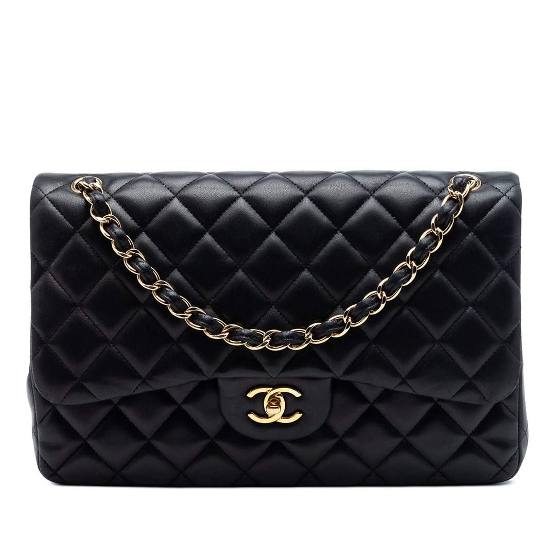 Chanel Jumbo Classic Cuir d’agneau Double rabat