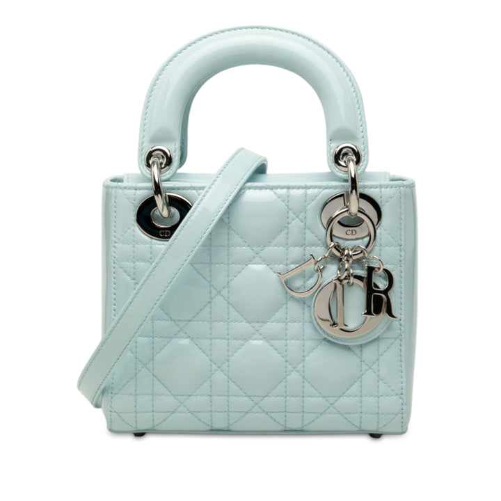 Lady Dior Cannage Mini Bleu
