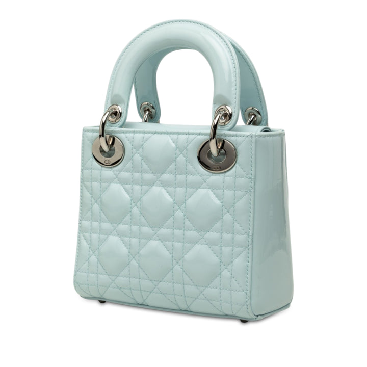 Lady Dior Cannage Mini Bleu