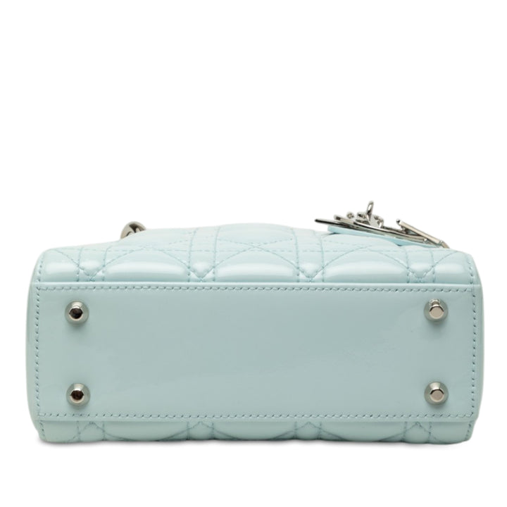 Lady Dior Cannage Mini Bleu