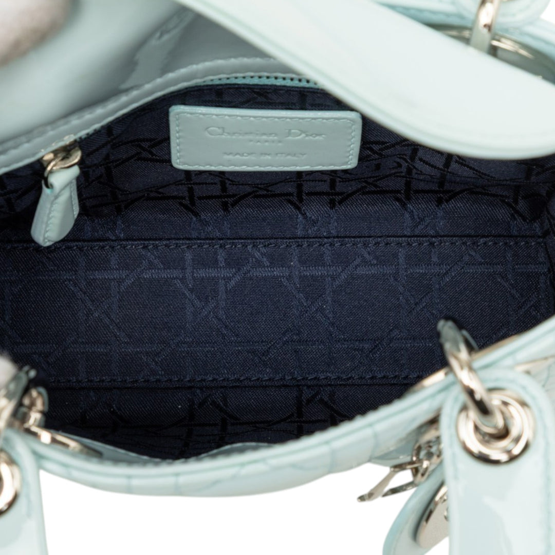 Lady Dior Cannage Mini Bleu