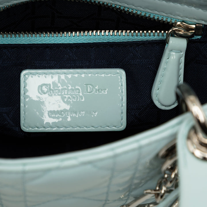 Lady Dior Cannage Mini Bleu