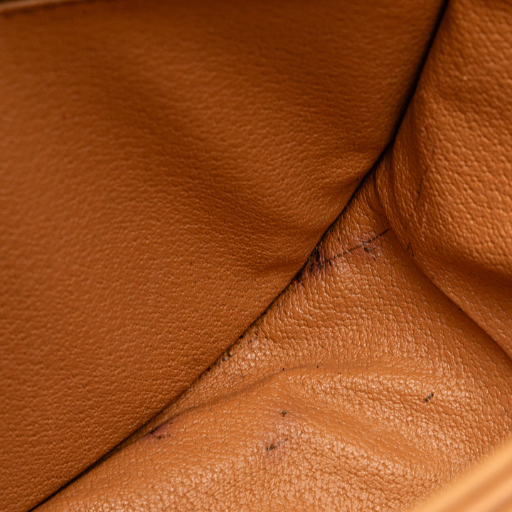 Macadam Coated Canvas Crossbody Brown - Gaby Paris
