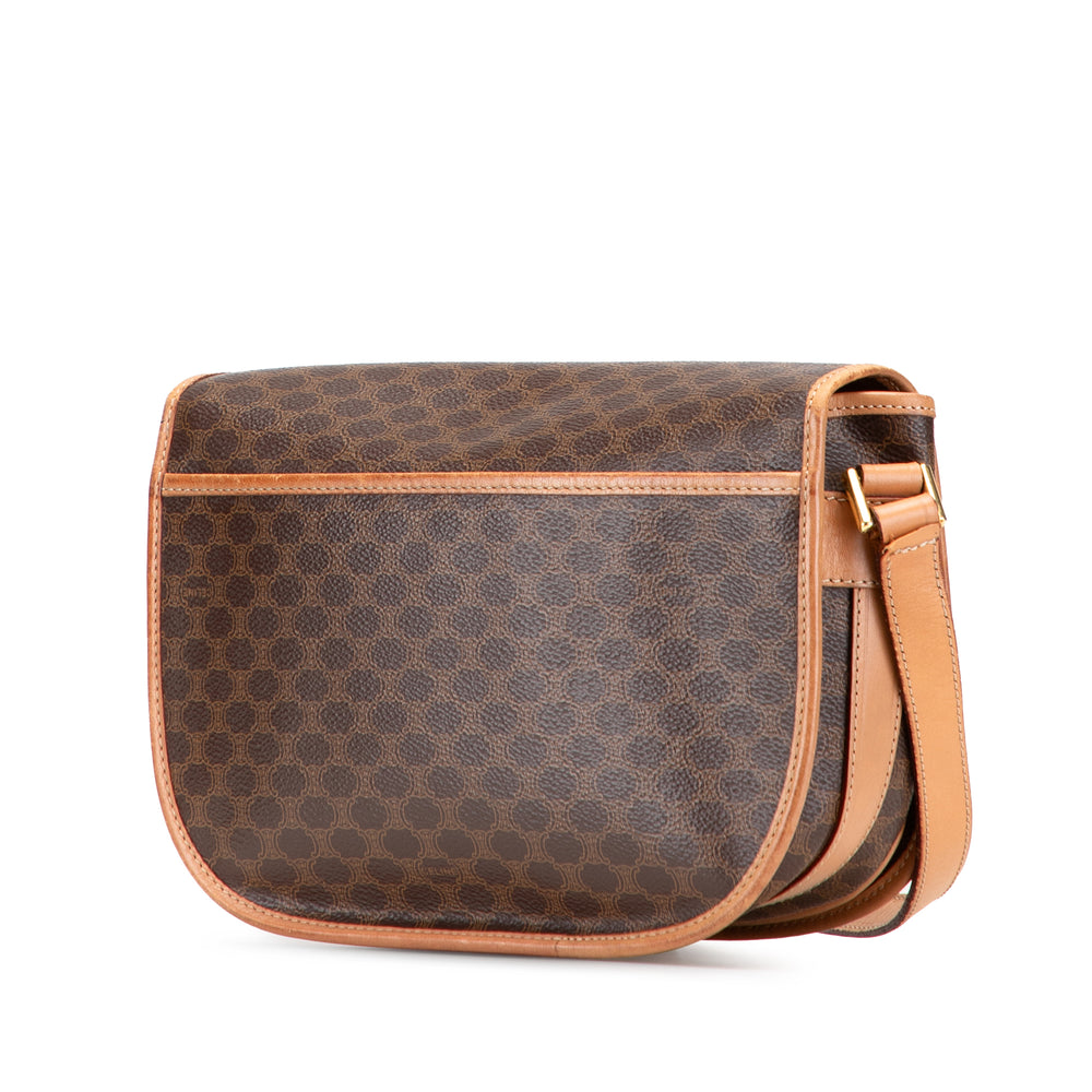 Macadam Coated Canvas Crossbody Brown - Gaby Paris
