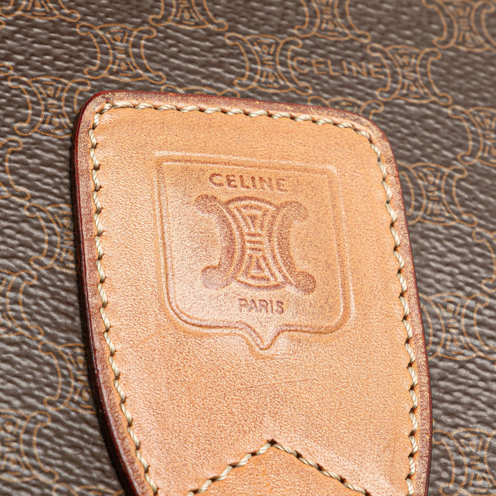 Macadam Coated Canvas Crossbody Brown - Gaby Paris