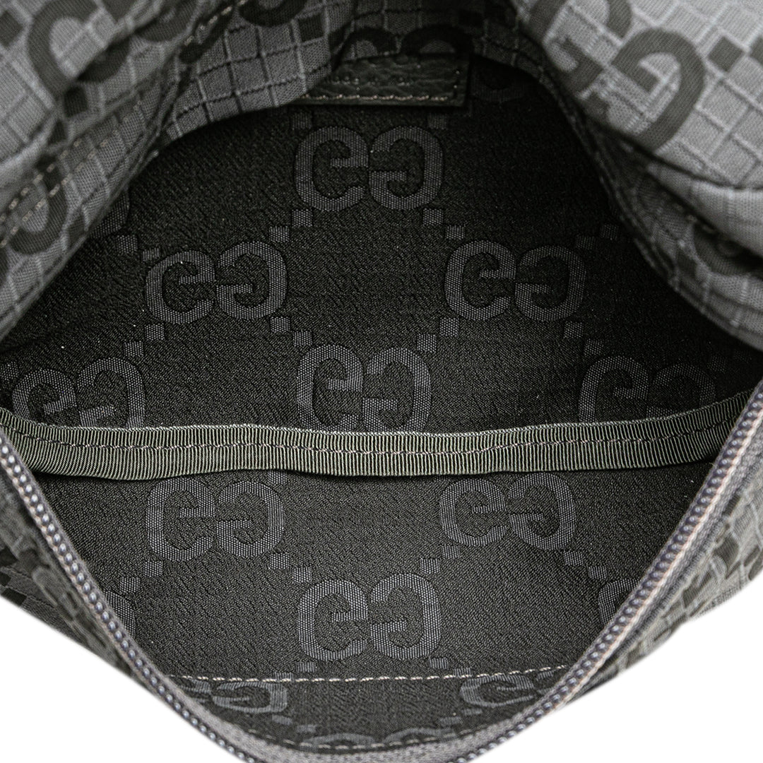 GG Nylon Ripstop Belt Bag Gray - Gaby Paris