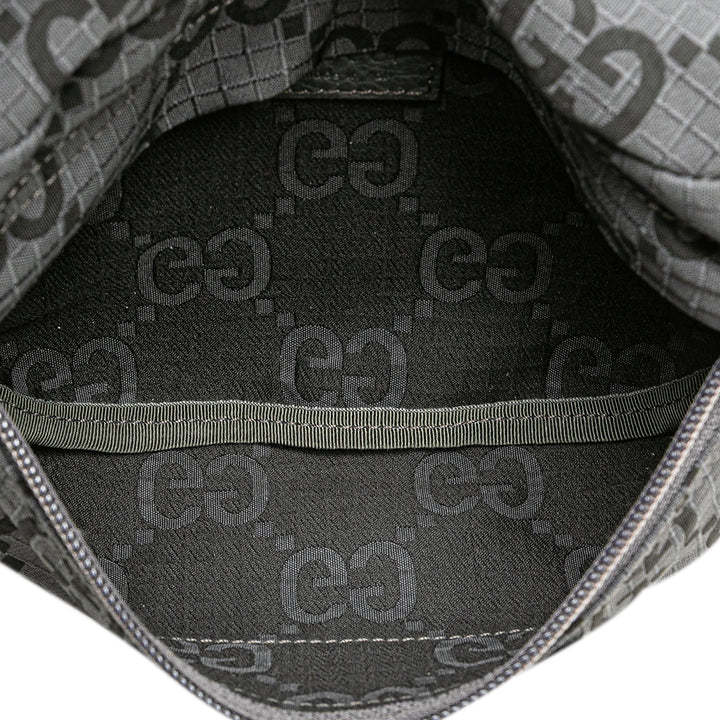 GG Nylon Ripstop Belt Bag Gray - Gaby Paris