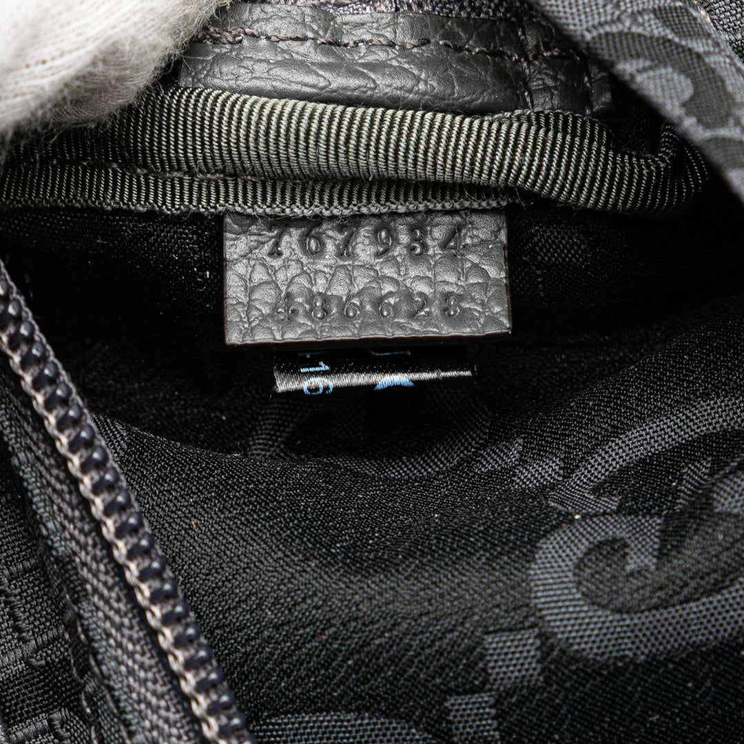 GG Nylon Ripstop Belt Bag Gray - Gaby Paris