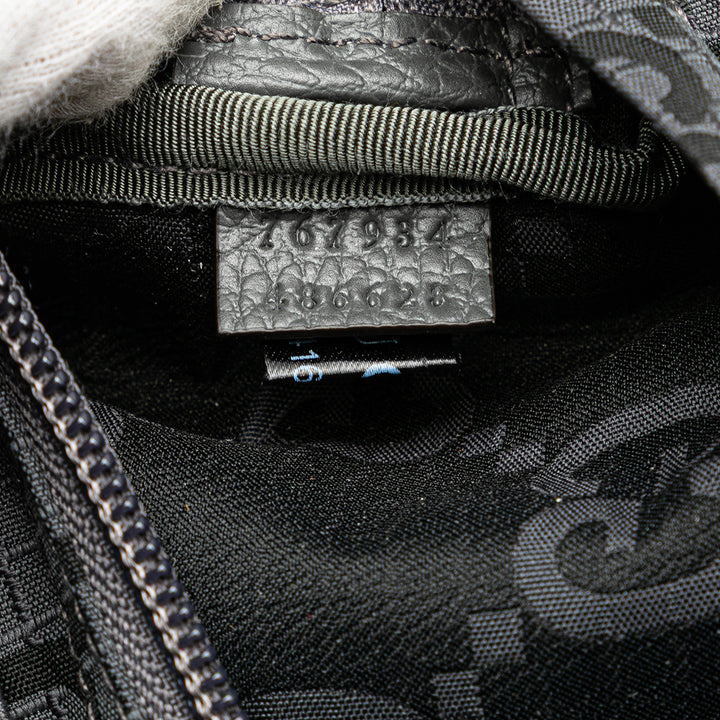 GG Nylon Ripstop Belt Bag Gray - Gaby Paris
