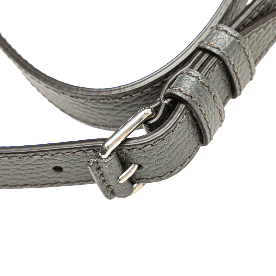 GG Nylon Ripstop Belt Bag Gray - Gaby Paris