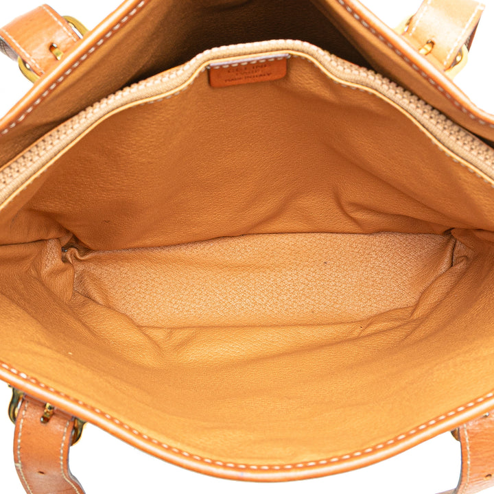 Macadam Coated Canvas Tote Brown - Gaby Paris