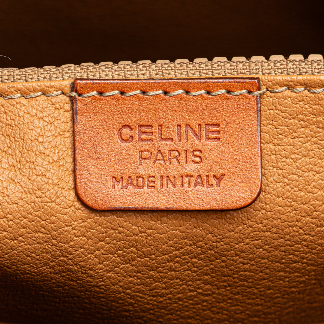 Macadam Coated Canvas Tote Brown - Gaby Paris