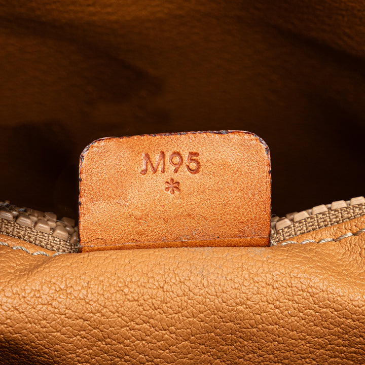 Macadam Coated Canvas Tote Brown - Gaby Paris