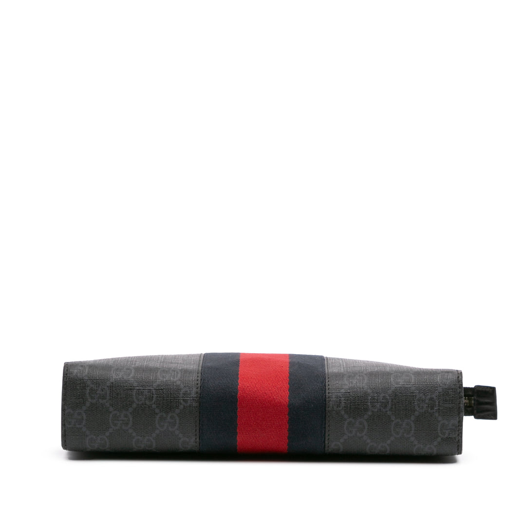 GG Supreme Web Clutch Black - Gaby Paris