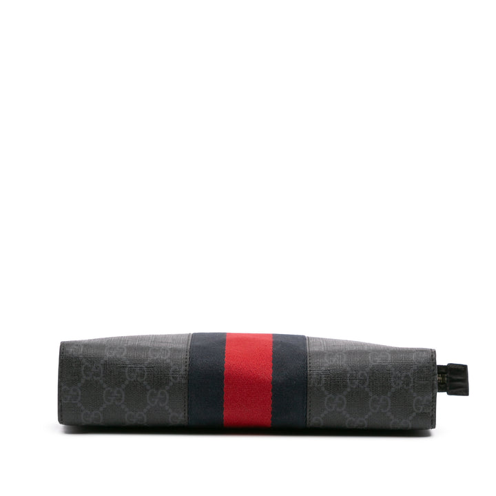 GG Supreme Web Clutch Black - Gaby Paris