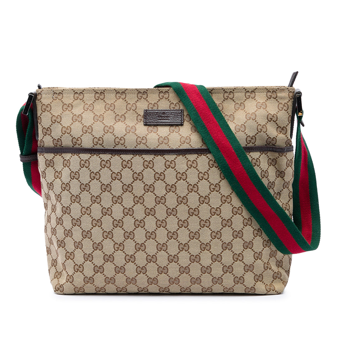 Gucci GG Web Sac Beige – vue principale – GABY PARIS