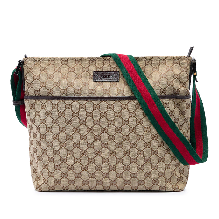 Gucci GG Web Sac Beige – vue principale – GABY PARIS