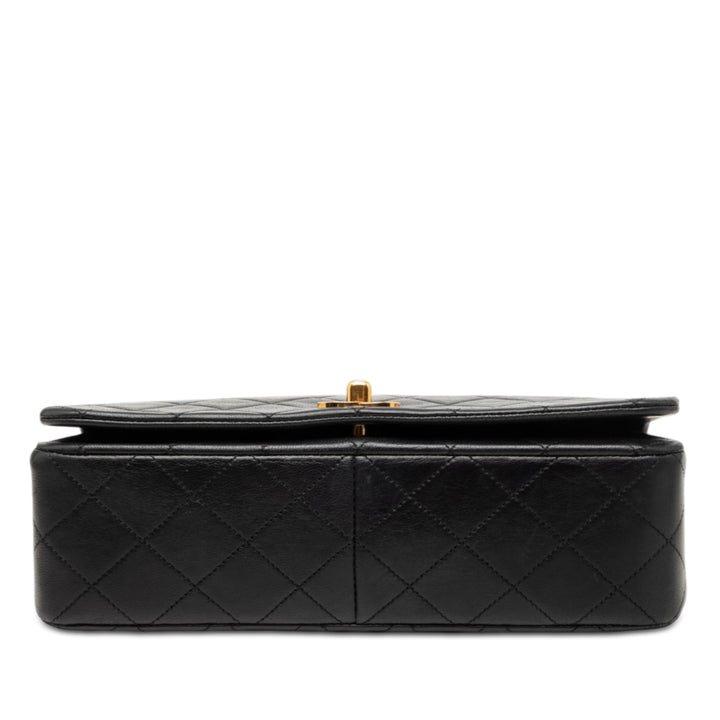 Chanel CC Matelassé Rabat intégral Moyen Cuir d'agneau Noir – vue 3 – GABY PARIS