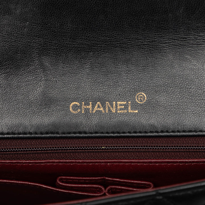 Chanel CC Matelassé Rabat intégral Moyen Cuir d'agneau Noir – vue 5 – GABY PARIS