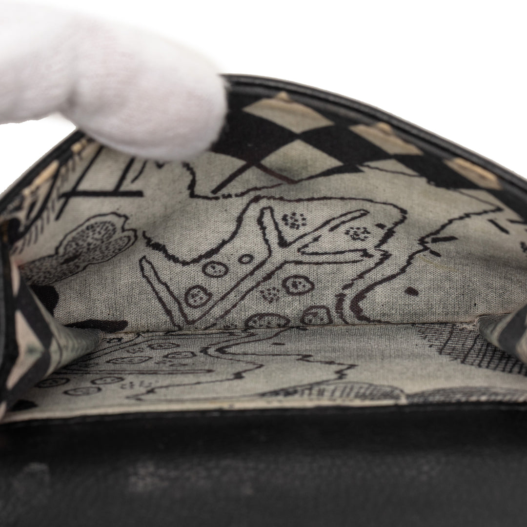 Chanel Cuir de veau CC Lucky Flower Trifold Portefeuille