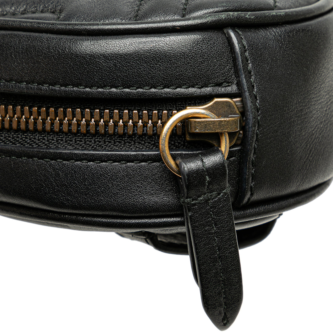 GG Marmont Matelasse Belt Bag Black - Gaby Paris