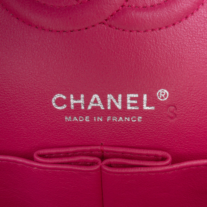 Chanel Medium Classic Cuir d’agneau Double rabat Rose – GABY PARIS Authentique