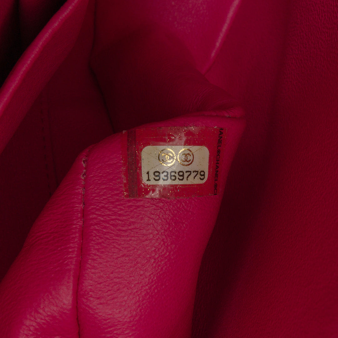 Chanel Medium Classic Cuir d’agneau Double rabat Rose – GABY PARIS Authentique