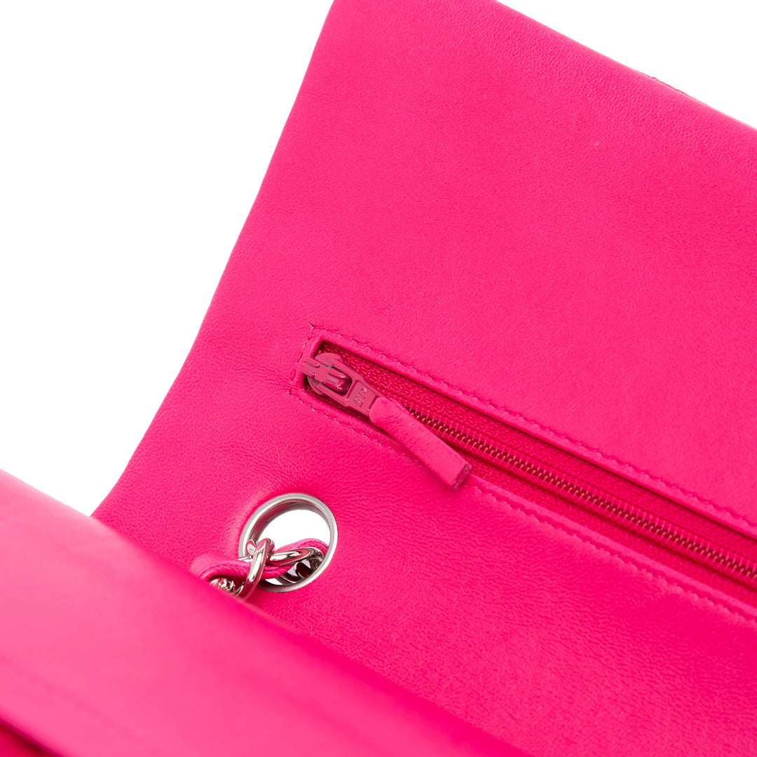Chanel Medium Classic Cuir d’agneau Double rabat Rose – GABY PARIS Authentique