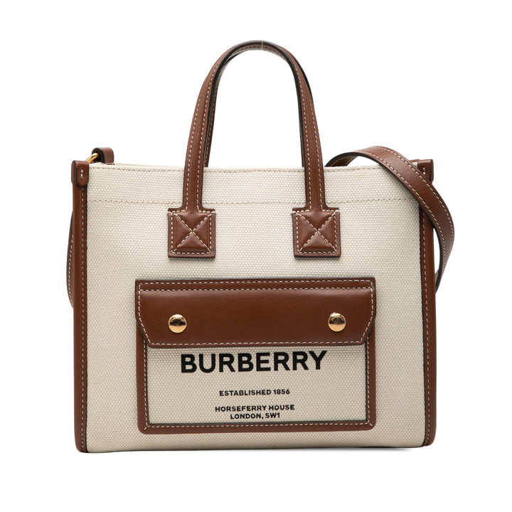Burberry Freya Cabas Mini Toile