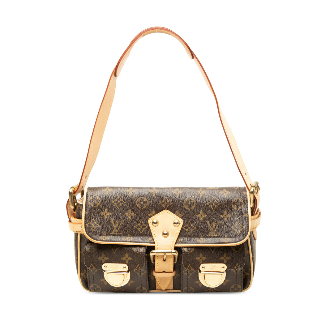 Louis Vuitton Sac porté épaule Hudson Monogram PM Marron – vue principale – GABY PARIS