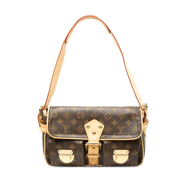 Louis Vuitton Sac porté épaule Hudson Monogram PM Marron – vue principale – GABY PARIS