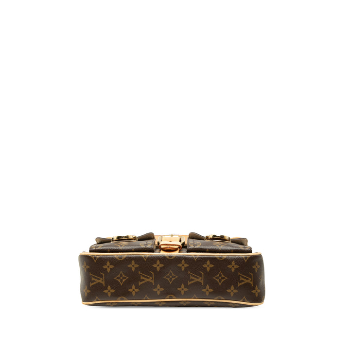 Louis Vuitton Sac porté épaule Hudson Monogram PM Marron – vue 3 – GABY PARIS