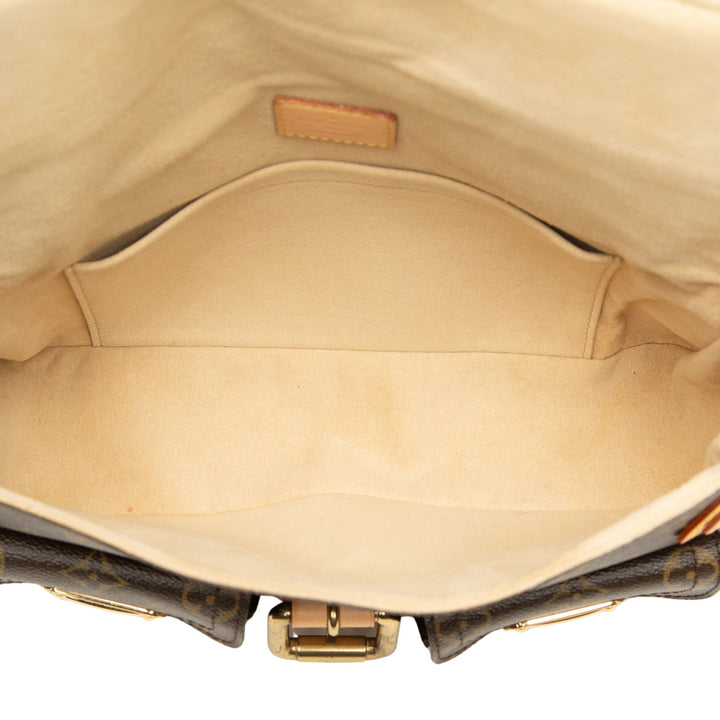 Louis Vuitton Sac porté épaule Hudson Monogram PM Marron – vue 4 – GABY PARIS