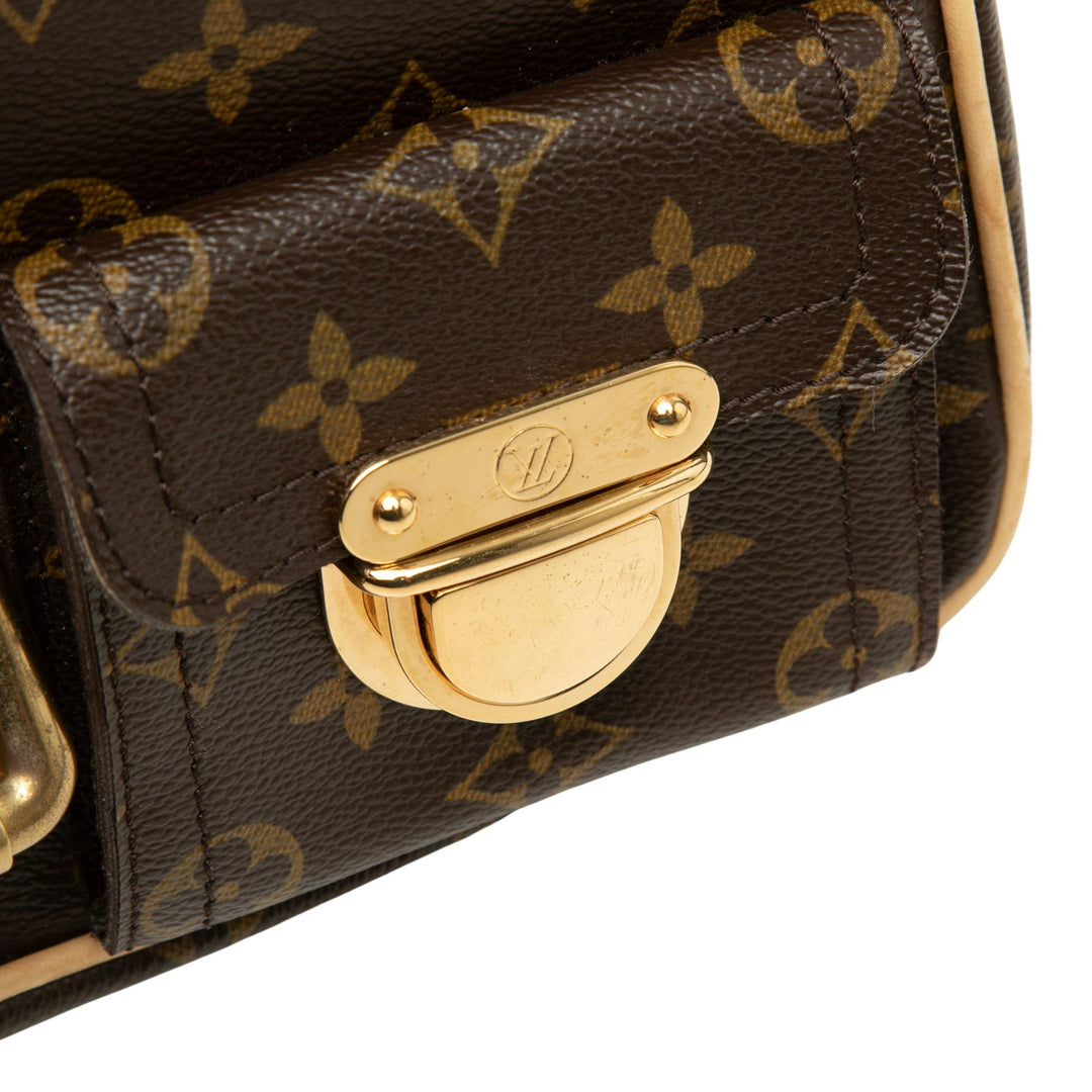 Louis Vuitton Sac porté épaule Hudson Monogram PM Marron – vue 6 – GABY PARIS