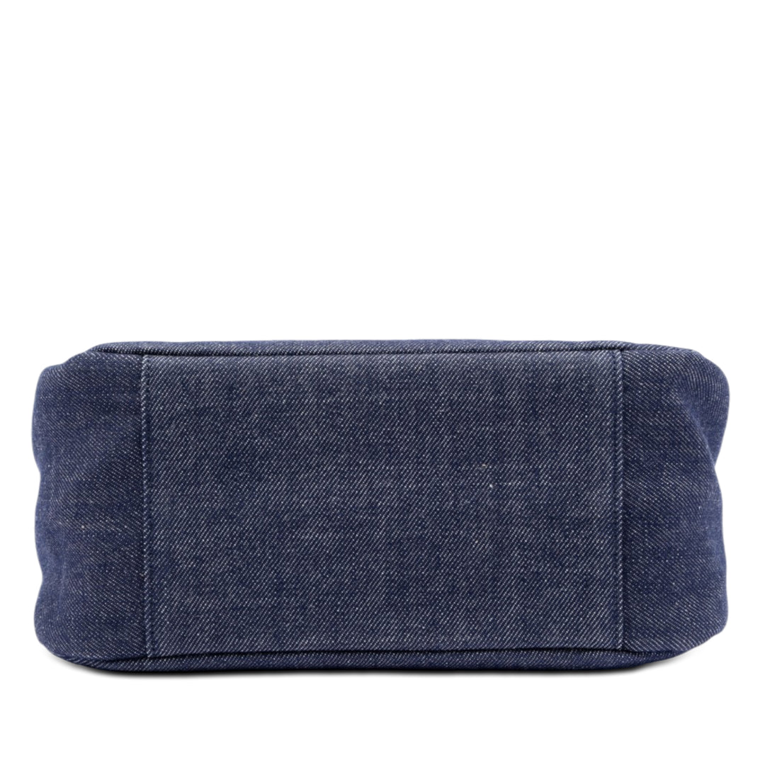 Burberry Sac à main House Check à finitions Bleu – vue 3 – GABY PARIS