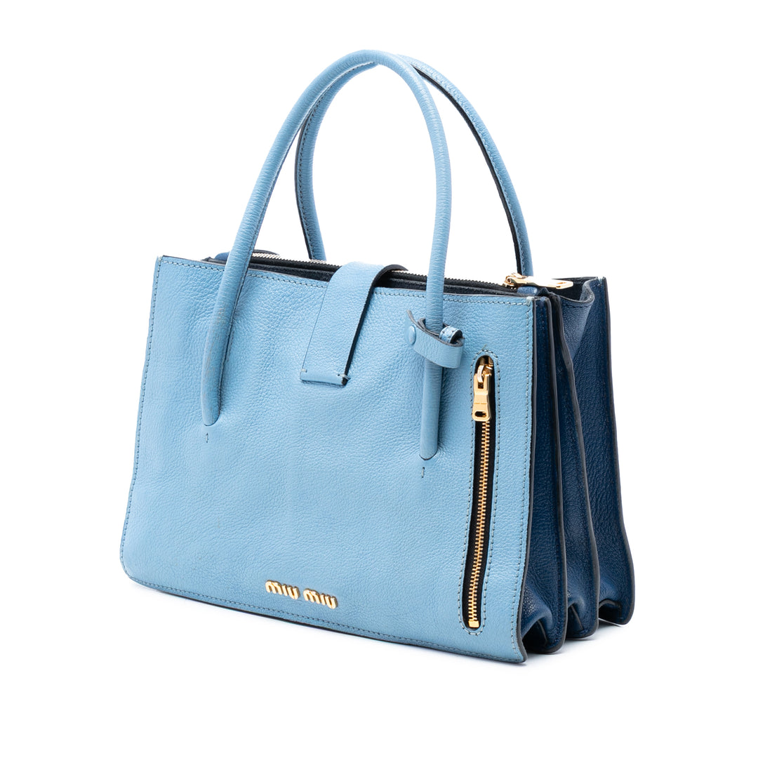 Miu Miu Cuir de chèvre Madras Sac