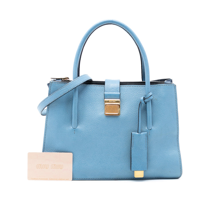 Miu Miu Cuir de chèvre Madras Sac